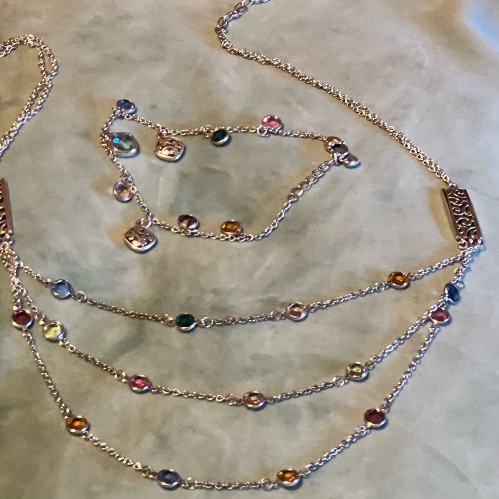 Brighton Pretty pastel colored necklace and bracelet